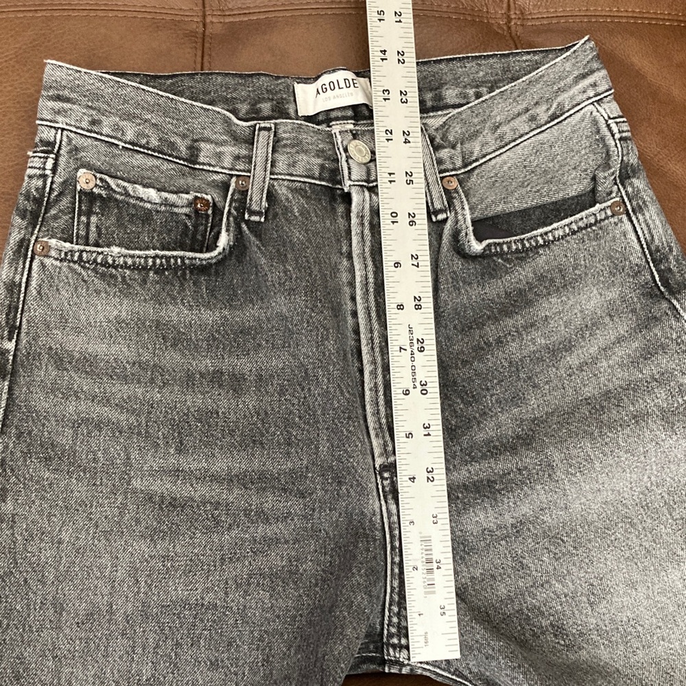 Agolde Distressed Gray Jeans - Picture 4 of 9